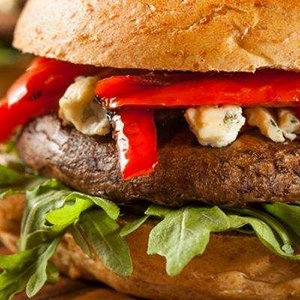 Vegetarische portobelloburger