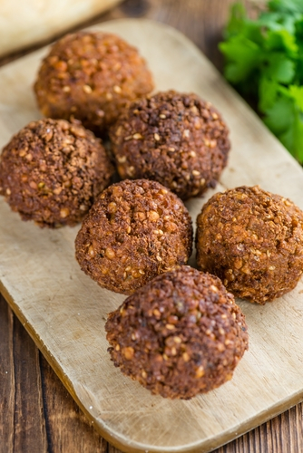 Vegetarische balletjes van falafel